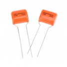 CDE Sprague Orange Drop Capacitors Tone Caps Polyester Film .1uF 225P 104K 400V for Guitar or Bass (Set of 2)