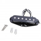 Wilkinson M Series High Output Alnico 5 Strat Single Coil Neck Pickup for Stratocaster Electric Guitar, Black
