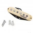 Wilkinson M Series High Output Alnico 5 Strat Single Coil Neck Pickup for Stratocaster Electric Guitar, Cream