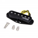Wilkinson M Series High Output Alnico 5 Strat Single Coil Middle Pickup for Stratocaster Electric Guitar, Black