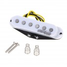 Wilkinson M Series High Output Alnico 5 Strat Single Coil Middle Pickup for Stratocaster Electric Guitar, White