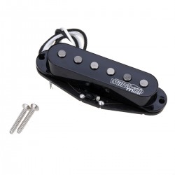 Wilkinson M Series High Output Alnico 5 Strat  Single Coil Bridge Pickup for Stratocaster Electric Guitar, Black