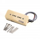 Wilkinson M Series Stacked P90 Soapbar Ceramic Single Coil Sized Humbucker Neck Pickup for SG/LP Electric Guitar, Cream