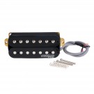 Wilkinson M Series WOH Classical Open Style Ceramic Humbucker Neck Pickup for 7-String Electric Guitar, Black