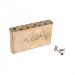 Musiclily Ultra 10.5mm Full Brass 42mm Standard Tremolo Block for Mexico Fender Strat and Squier Classic Vibe