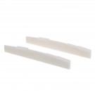 Musiclily Pro 73.15mm Universal Compensated Bone Saddle for 6-String Acoustic Guitar, Ivory(Set of 2)