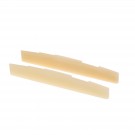 Musiclily Pro 73.15mm Universal Compensated Unbleached Bone Saddle for 6-String Acoustic Guitar(Set of 2)