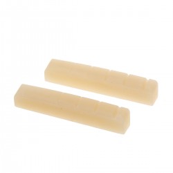 Musiclily Pro 42.95mm Slotted Electric and Acoustic Guitar Unbleached Bone Nut for 6-String Ibanez and PRS (Set of 2)