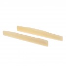 Musiclily Pro 73.66mm Compensated Acoustic Guitar Unbleached Bone Saddle for 6-String Martin Style(Set of 2)