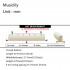 Musiclily Pro 41.91mm Slotted P Bass Bone Nut Curved Bottom for 4-String Fender Style Precision Bass, Ivory(Set of 2)