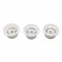 Musiclily Ultra Universal Fitting Size Strat Knobs 2 Tone 1 Volume Set for Fender Stratocaster ST Style Electric Guitar, White