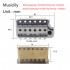Musiclily Ultra 52.5mm Full Solid Brass 6-Screws PRS-Style Knife Edge Tremolo Bridge for Strat Style Electric Guitar,Chrome