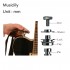 Musiclily Pro Heavy Duty Guitar Strap Locks Security Straplocks System for Fender Strat/Tele Electric Guitar or Bass, Black(Set of 2)