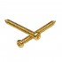 Musiclily Basic 2,6x26mm Metal Metric Thread Guitar Pickup Wood Mounting Screws for Single Coil / Humbucker Pickups, Gold(Set of 20) 