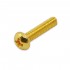 Musiclily Basic 3.5x18mm Metal Metric Thread Tele Bridge Pickup Mounting Screws, Gold(Set of 20) 