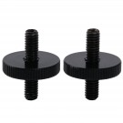Musiclily Pro M4 Metric ABR-1 Tune-o-matic Bridge Mounting Stud Posts for Epiphone Les Paul Style Electric Guitar, Black (Set of 2)
