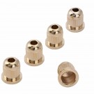 Musiclily Pro 13.2mm Steel Bass String Ferrules String Through Body for 4/5 String Electric Bass, Gold (Set of 5)