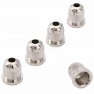 Musiclily Pro 13.2mm Steel Bass String Ferrules String Through Body for 4/5 String Electric Bass, Nickel (Set of 5)