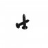 Musiclily Basic 2.5x15mm Metal Metric Thread Guitar String Guide Mounting Screws, Black(Set of 20) 