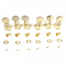 Musiclily Ultra 3L3R Roto Style Sealed Guitar Tuners Tuning Pegs Keys Machine Heads Set for Les Paul LP SG Style Electric or Acoustic Guitar, Gold