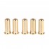 Musiclily Pro 25.5mm Brass Bass String Ferrules Bushings Through Body for Jazz Bass/Precision Bass, Gold (Set of 5)