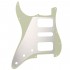 Musiclily Pro 11 Holes Round Corner HSH Strat Pickguard for American/ Mexican Fender Standard Stratocaster Electric Guitar, 3Ply Mint Green