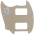 Musiclily Pro 9 Holes Round Corner HH Guitar Pickguard 2 Humbuckers for Squier Bullet Series Mustang Electric Guitar, 4Ply Aged White Pearl