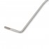 Musiclily Ultra 5mm Thread-in Style Stainless Steel Tremolo Arm Whammy Bar Vibrato Arm for Mexico Fender Strat Style Electric Guitar, Original Color With White Tip