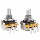 CTS 450 Series A250K Solid Shaft Guitar Pots Audio Taper Potentiometers for USA Electric Guitar and Bass, 10% Tolerance (Set of 2)