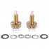 CTS 450 Series A500K Split Long Shaft Guitar Pots Audio Taper Potentiometers for USA Electric Guitar and Bass, 10% Tolerance (Set of 2)