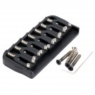 Musiclily Ultra 63mm Brass Guitar Fixed Hardtail Bridge for 7-String Electric Guitar, Black