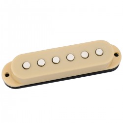 Musiclily Basic 50mm Ceramic Single Coil Neck Pickup for Strat Style Electric Guitar, Cream