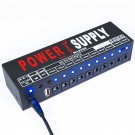 Musiclily Pro Guitar Power Supply 10 Way Isolated DC Output for 9V/12V/18V Effect Pedal With USB Port & US Standard Adapter