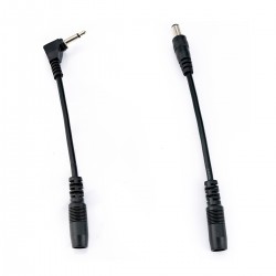 Musiclily Pro Reverse Polarity Converter Cables Straight & Elbow Set for Guitar Effect Pedals