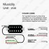 Roswell LVS-N 49.2mm Alnico 2 Vintage Tone PAF Style Humbucker Neck Pickup for Les Paul Style Electric Guitar, Chrome
