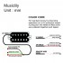 Roswell V2-C 52mm 1950s Vintage Tone Alnico 2 Guitar Single Coil Middle Pickup for Strat Style Electric Guitar, White