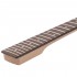 Musiclily Basic 22 Frets Maple ST style Electric Guitar Neck Replacement 12" Radius Rosewood Fretboard, Unfinished