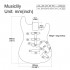 Musiclily Basic SSS Routing Basswood ST style Electric Guitar Body Replacement, Unfinished 