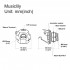 Musiclily Pro 1/4 inch Mono Output Jack Socket 2-Contact for Electric Guitar and Bass, Nickel