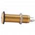 Musiclily Pro 1/4 inch Copper Guitar Bass Mono Barrel Output Jacks Cylinder Jack Socket with 3 Pins, Gold