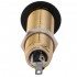 Musiclily Pro 1/4 inch Copper Guitar Bass Mono Barrel Output Jacks Cylinder Jack Socket with 3 Pins, Gold