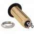 Musiclily Pro 1/4 inch Copper Guitar Bass Mono Barrel Output Jacks Cylinder Jack Socket with 3 Pins, Gold