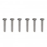 Musiclily Pro #4-40X5/8" Stainless Steel Saddle Intonation Screws for American Strat Style Electric Guitar Tremolo Bridge(Set of 6)