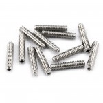 Musiclily Pro #4-40X1/2" Stainless Steel Saddle Height Screws for American Strat Tele Style Electric Guitar Bridge,Original Color (Set of 12)