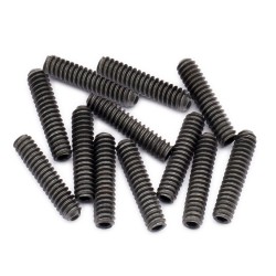 Musiclily Pro #4-40X1/2" Steel Saddle Height Screws for American Strat Tele Style Electric Guitar Bridge, Black (Set of 12)