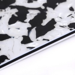 Musiclily Guitar Bass Pickguard Material - Agate Black 4ply